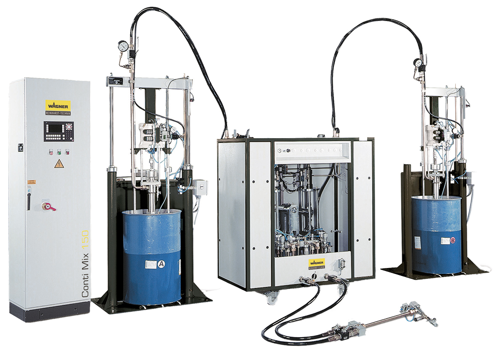 High-performance dosing system for processing large quantities of LSR