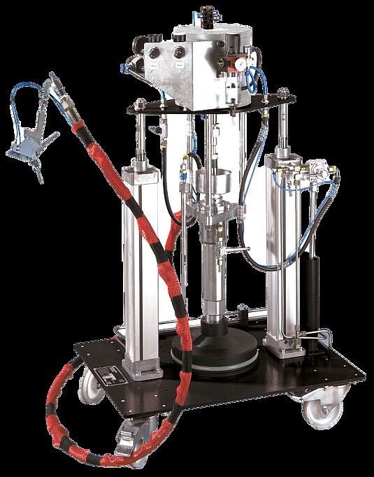 System for processing highly viscous 1K material